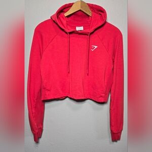 Gymshark Coral Cropped Hoodie